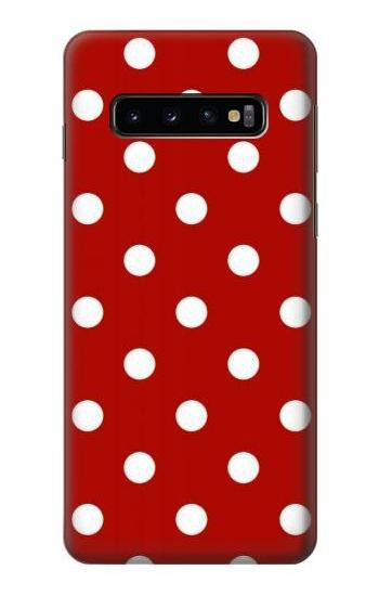 W2951 Red Polka Dots Case Cover Custodia e Flip Case per Samsung Galaxy S10 W2951 Red Polka Dots Case Cover Custodia e Flip Case per Samsung Galaxy S10