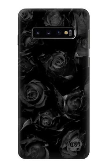 W3153 Black Roses Case Cover Custodia e Flip Case per Samsung Galaxy S10