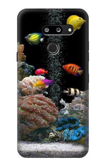W0226 Aquarium Case Cover Custodia e Flip Case per LG G8 ThinQ