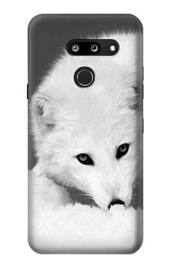 W2569 White Arctic Fox Case Cover Custodia e Flip Case per LG G8 ThinQ