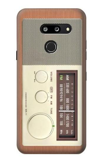 W3165 FM AM Wooden Receiver Graphic Case Cover Custodia e Flip Case per LG G8 ThinQ