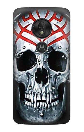 W0223 Vampire Skull Tattoo Case Cover Custodia e Flip Case per Motorola Moto G7 Play