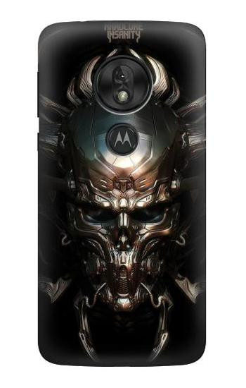 W1027 Hardcore Metal Skull Case Cover Custodia e Flip Case per Motorola Moto G7 Play