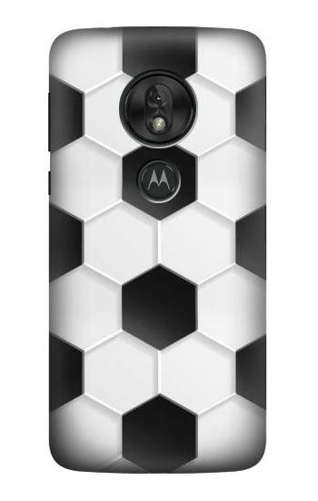 W2061 Football Soccer Pattern Case Cover Custodia e Flip Case per Motorola Moto G7 Play
