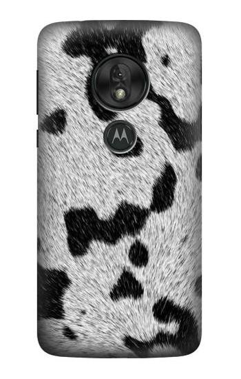 W2170 Cow Fur Texture Graphic Printed Case Cover Custodia e Flip Case per Motorola Moto G7 Play