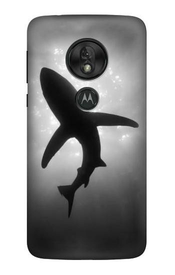 W2367 Shark Monochrome Case Cover Custodia e Flip Case per Motorola Moto G7 Play W2367 Shark Monochrome Case Cover Custodia e Flip Case per Motorola Moto G7 Play