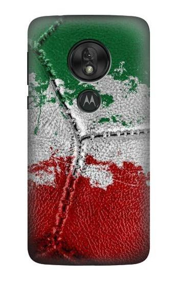 W3318 Italy Flag Vintage Football Graphic Case Cover Custodia e Flip Case per Motorola Moto G7 Play