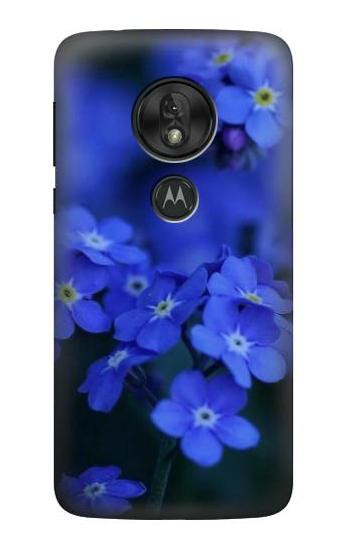 W0782 Forget me not Case Cover Custodia e Flip Case per Motorola Moto G7 Power