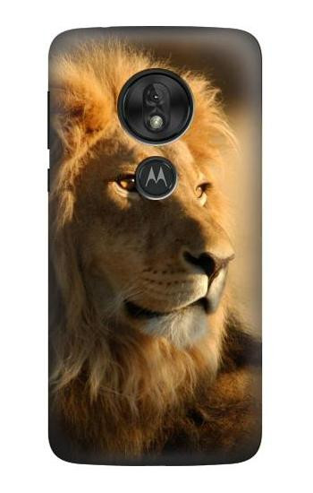 W1046 Lion King of Forest Case Cover Custodia e Flip Case per Motorola Moto G7 Power