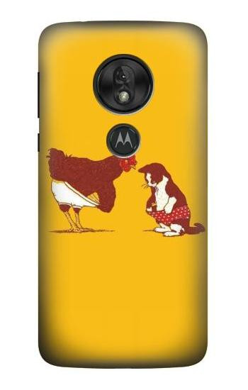 W1093 Rooster and Cat Joke Case Cover Custodia e Flip Case per Motorola Moto G7 Power W1093 Rooster and Cat Joke Case Cover Custodia e Flip Case per Motorola Moto G7 Power