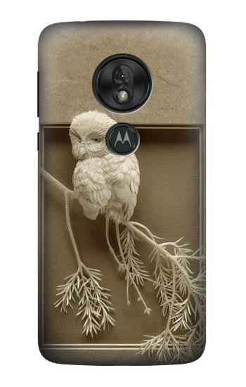 W1386 Paper Sculpture Owl Case Cover Custodia e Flip Case per Motorola Moto G7 Power W1386 Paper Sculpture Owl Case Cover Custodia e Flip Case per Motorola Moto G7 Power