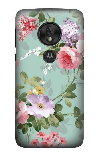 W2178 Flower Floral Art Painting Case Cover Custodia e Flip Case per Motorola Moto G7 Power