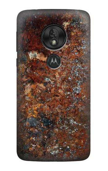 W2714 Rust Steel Texture Graphic Printed Case Cover Custodia e Flip Case per Motorola Moto G7 Power