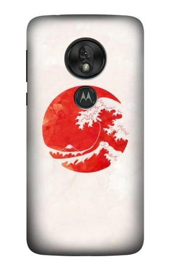 W3237 Waves Japan Flag Case Cover Custodia e Flip Case per Motorola Moto G7 Power