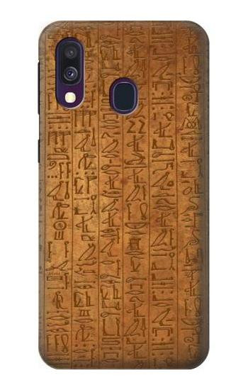 W2805 Egyptian Hierogylphics Papyrus of Ani Case Cover Custodia e Flip Case per Samsung Galaxy A40 W2805 Egyptian Hierogylphics Papyrus of Ani Case Cover Custodia e Flip Case per Samsung Galaxy A40