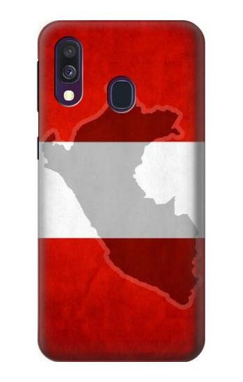 W3018 Peru Flag Case Cover Custodia e Flip Case per Samsung Galaxy A40