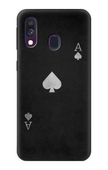 W3152 Black Ace of Spade Case Cover Custodia e Flip Case per Samsung Galaxy A40