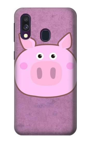 W3269 Pig Cartoon Case Cover Custodia e Flip Case per Samsung Galaxy A40
