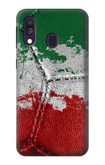 W3318 Italy Flag Vintage Football Graphic Case Cover Custodia e Flip Case per Samsung Galaxy A40