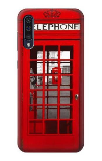 W0058 British Red Telephone Box Case Cover Custodia e Flip Case per Samsung Galaxy A70