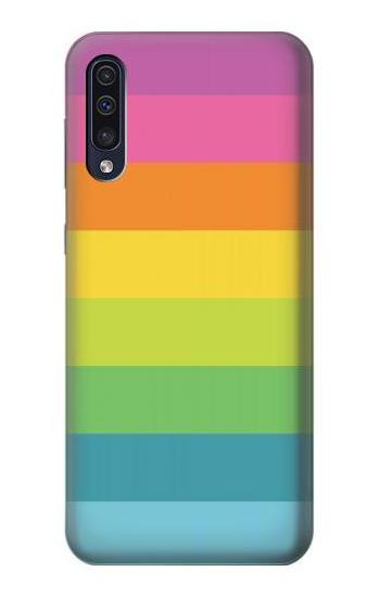 W2363 Rainbow Pattern Case Cover Custodia e Flip Case per Samsung Galaxy A70