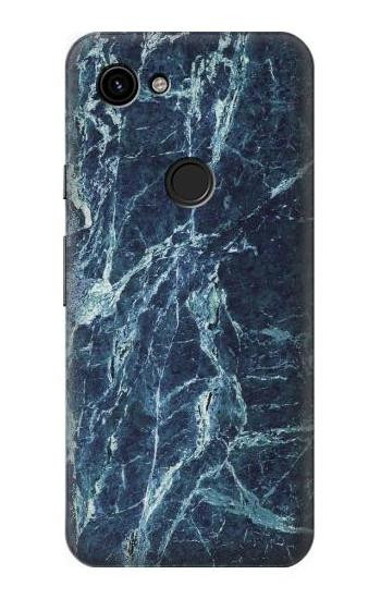 W2799 Light Blue Marble Stone Graphic Printed Case Cover Custodia e Flip Case per Google Pixel 3a