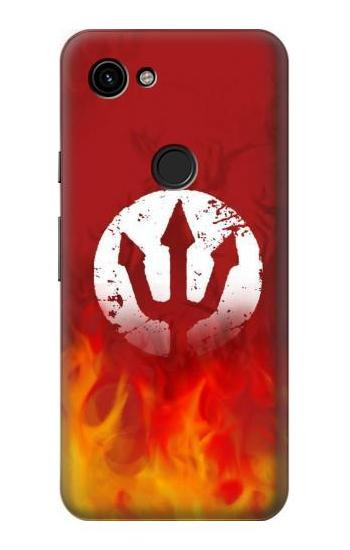 W2803 Fire Red Devil Spear Symbol Case Cover Custodia e Flip Case per Google Pixel 3a