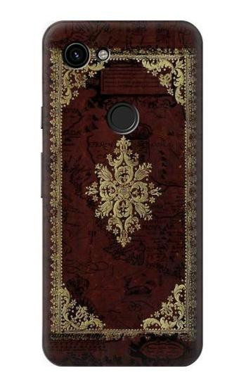 W3014 Vintage Map Book Cover Case Cover Custodia e Flip Case per Google Pixel 3a