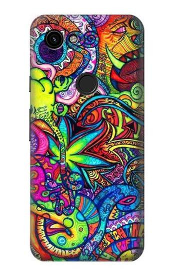 W3255 Colorful Art Pattern Case Cover Custodia e Flip Case per Google Pixel 3a