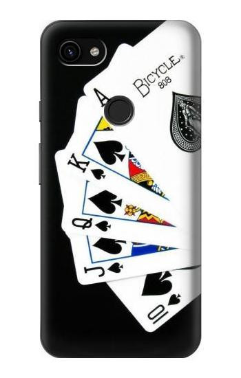 W1078 Poker Royal Straight Flush Case Cover Custodia e Flip Case per Google Pixel 3a XL