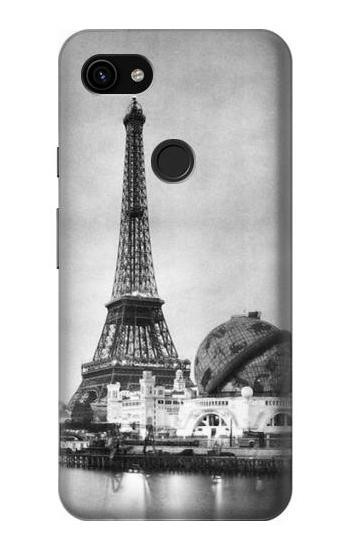 W2350 Old Paris Eiffel Tower Case Cover Custodia e Flip Case per Google Pixel 3a XL