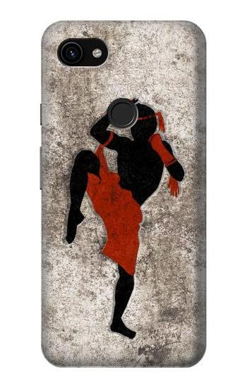 W2634 Muay Thai Kickboxing Martial Art Case Cover Custodia e Flip Case per Google Pixel 3a XL