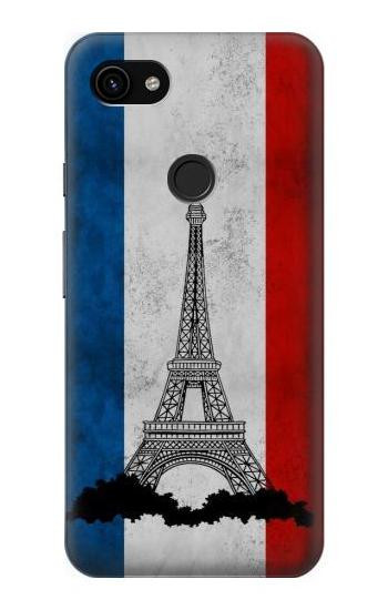 W2859 Vintage France Flag Eiffel Tower Case Cover Custodia e Flip Case per Google Pixel 3a XL
