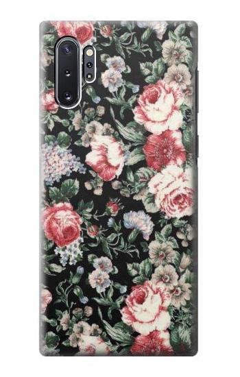 W2727 Vintage Rose Pattern Case Cover Custodia e Flip Case per Samsung Galaxy Note 10 Plus