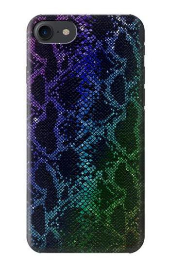 W3366 Rainbow Python Skin Graphic Print Case Cover Custodia e Flip Case per iPhone 7, iPhone 8, iPhone SE (2020) (2022)