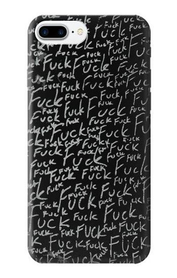 W3478 Funny Words Blackboard Case Cover Custodia e Flip Case per iPhone 7 Plus, iPhone 8 Plus