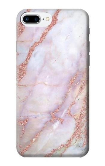 W3482 Soft Pink Marble Graphic Print Case Cover Custodia e Flip Case per iPhone 7 Plus, iPhone 8 Plus