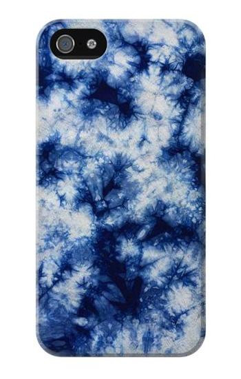 W3439 Fabric Indigo Tie Dye Case Cover Custodia e Flip Case per iPhone 5 5S SE