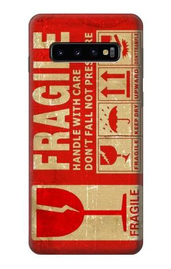 W3552 Vintage Fragile Label Art Case Cover Custodia e Flip Case per Samsung Galaxy S10