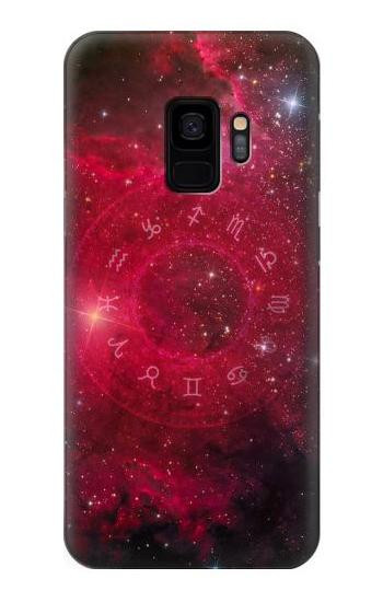 W3368 Zodiac Red Galaxy Case Cover Custodia e Flip Case per Samsung Galaxy S9
