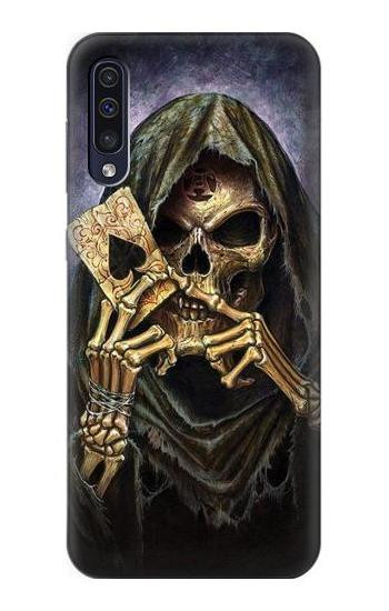 W3594 Grim Reaper Wins Poker Case Cover Custodia e Flip Case per Samsung Galaxy A50