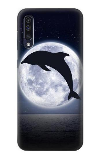 W3510 Dolphin Moon Night Case Cover Custodia e Flip Case per Samsung Galaxy A70