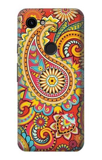 W3402 Floral Paisley Pattern Seamless Case Cover Custodia e Flip Case per Google Pixel 3a