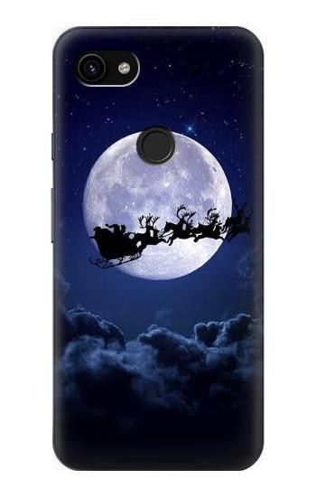 W3508 Xmas Santa Moon Case Cover Custodia e Flip Case per Google Pixel 3a XL