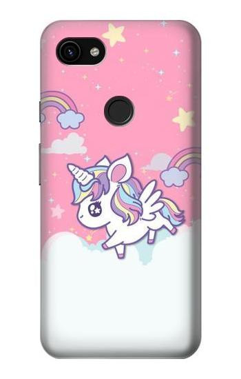W3518 Unicorn Cartoon Case Cover Custodia e Flip Case per Google Pixel 3a XL