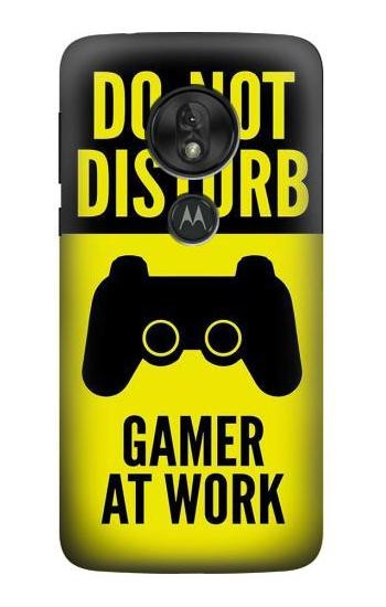 W3515 Gamer Work Case Cover Custodia e Flip Case per Motorola Moto G7 Play