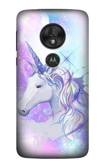 W3375 Unicorn Case Cover Custodia e Flip Case per Motorola Moto G7 Power