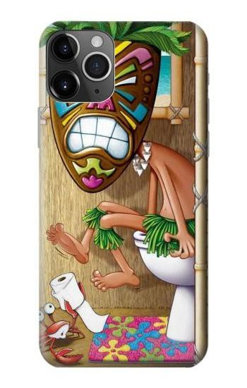 W1702 Tiki Man Toilet Case Cover Custodia e Flip Case per iPhone 11 Pro