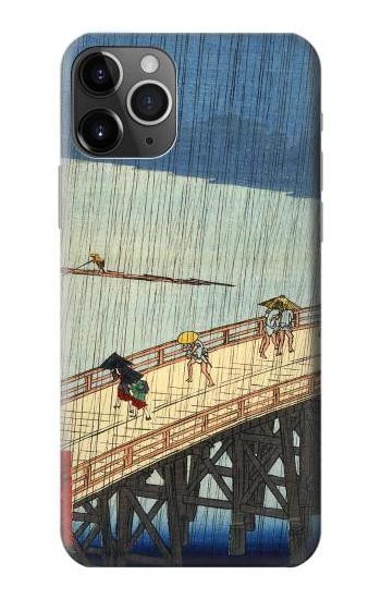 W3347 Utagawa Hiroshige Sudden shower Case Cover Custodia e Flip Case per iPhone 11 Pro