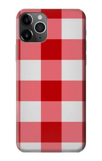 W3535 Red Gingham Case Cover Custodia e Flip Case per iPhone 11 Pro